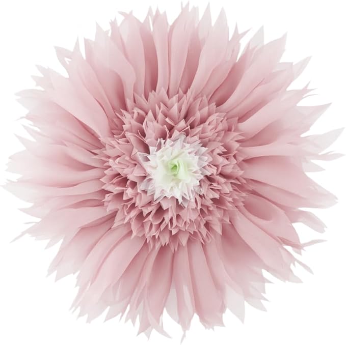 Handmade 3D Flower Throw Pillow Pink Decorative Daisy Floral Accent Pillow Cute Round Velvet Cushion for Bed Couch Car Chair Bedroom Living Room Boho Farmhouse Home Decor 14Inch Rose Gold