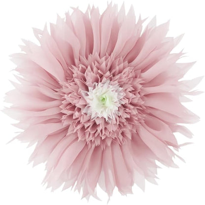 Handmade 3D Flower Throw Pillow Pink Decorative Daisy Floral Accent Pillow Cute Round Velvet Cushion for Bed Couch Car Chair Bedroom Living Room Boho Farmhouse Home Decor 14Inch Rose Gold