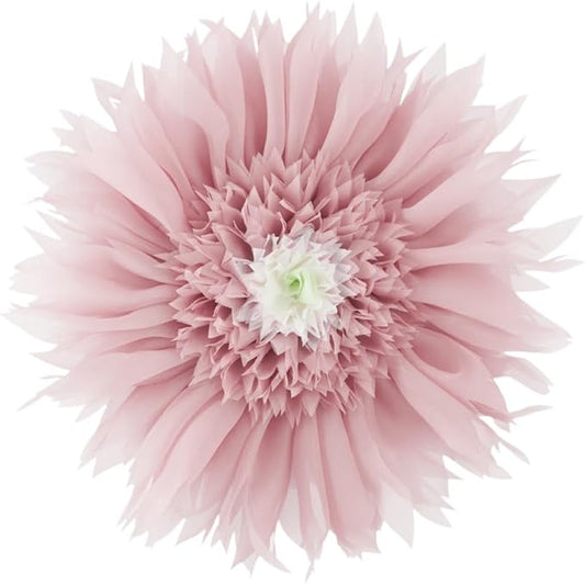 Handmade 3D Flower Throw Pillow Pink Decorative Daisy Floral Accent Pillow Cute Round Velvet Cushion for Bed Couch Car Chair Bedroom Living Room Boho Farmhouse Home Decor 12Inch Rose Gold