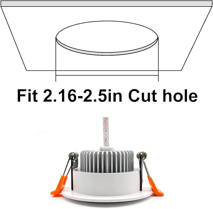 2 Inch LED Recessed Lighting, Dimmable Downlight 3W(35W Halogen Equivalent), CRI80, 2700K Ultra Warm White Ceiling Light with LED Driver (10 Pack)