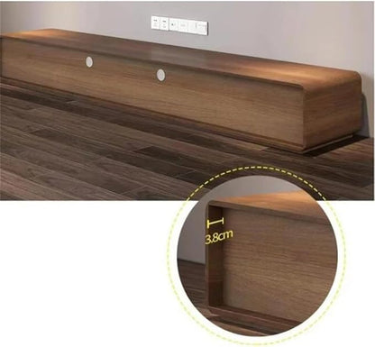 Desktop TV Station Monitor Console Shelf Desk TV Stand Cabinet Mobile TV Furniture