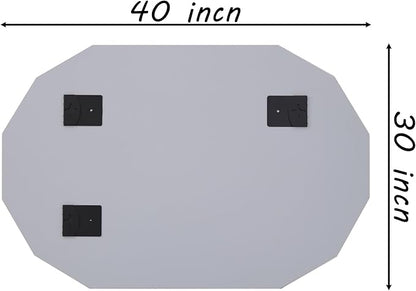 AUYHM Frameless Bathroom Mirror 30x40,Bathroom Mirrors for Over Sink,Oval Bathroom Mirrors Beveled Edge entryway Horizontal and Vertical,espejos decorativos de pared