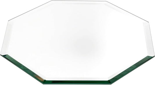 Plymor 10" Octagon, 5mm Thick Beveled Glass Mirror, Pack of 10