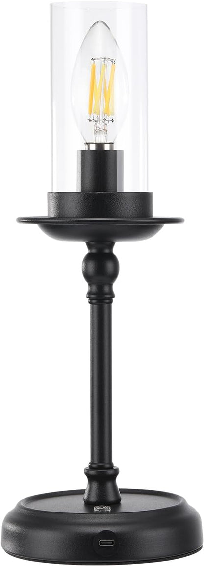 Anyboy Retro Cordless Touch Dimmable Table Lamp, 5200mAh Features 3 Color Temperature Switching and USB Charging, Great for Living Room, Bedroom, Study Retro Home Decor, Reading and Working