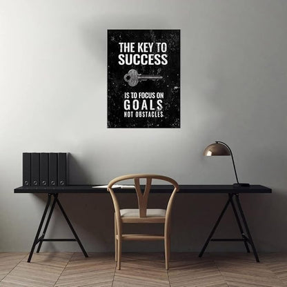 Motivational Home Decoration Artwork for Walls Framed Nordic Western Paintings Black and White Giclee Posters and Prints for Guest Room Rest Room Decor Stretched Easy to Hang-18x24 inches