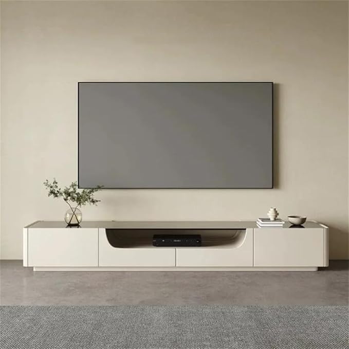 Desktop TV Station Monitor Console Shelf Desk TV Stand Cabinet Mobile TV Furniture