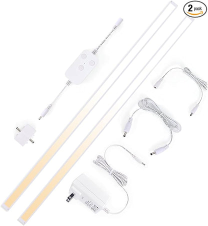 2pack 40inch Smart Under Cabinet Lighting, 2700-6000K Under Counter Kitchen LED Light, Dimmable Under Counter Closet Light Fixture APP Control, Work with Alexa, Google Assistant (White)