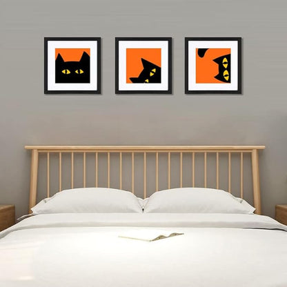 HEART ART 12x12 Black Picture Frame Set of 9, Display Pictures 8x8 with Mat or 12 x 12 without Mat, Multi Collage Gallery Square Photo Frames for Wall