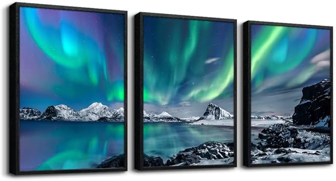 MHARTK66 Abstract Wall Art, 12x16in Set of 3 Piece Framed Draw, Modern Home Decor for Living Room, Bedroom