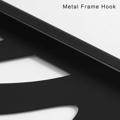 AMAATE Black Metal Wall Art, 4 Pieces Abstract Modern Line Art Sculpture, Hollowed Out Geometric & Fluid Metal Wall Hanging Decor for Living Room Bedroom Office 14.6" X 22.5" in