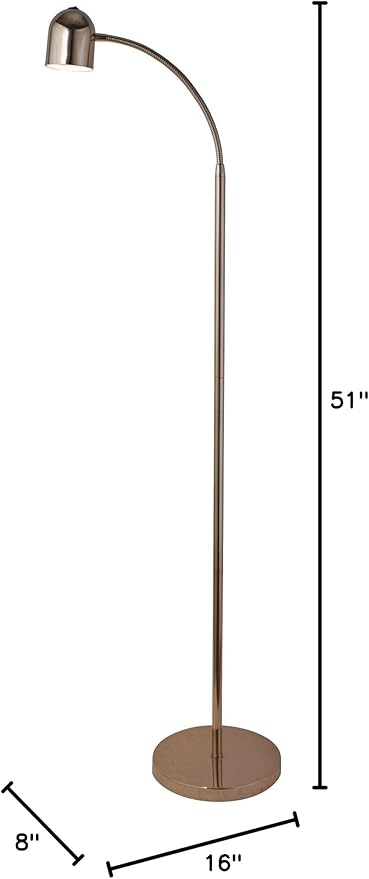 Lite Source LED Floor LAMP, French Gold, Type LED 5W LS-83322GOLD