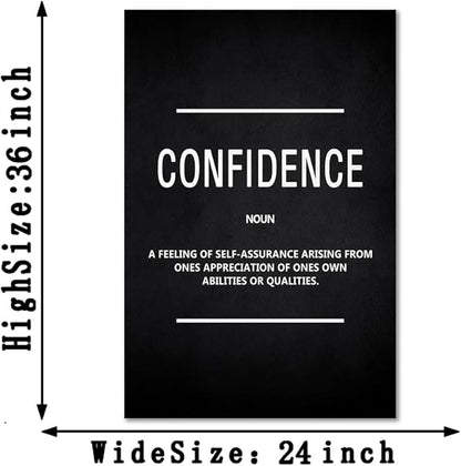 Yatsen Bridge Motivational Canvas Wall Art - Inspirational Confidence Quote Print for Home & Office Decor, Framed & Ready to Hang (24" x 36")