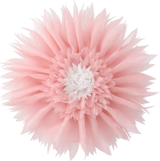 Pink Flower Pillow Cute Decorative Flower Round Shaped Throw Pillows Handmade 3D Daisy Floral Accent Pillow Soft Elegant Cushion for Bed Couch Sofa Chair Bedroom Living Room Home Decor 12Inch