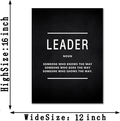 Yatsen Bridge Motivational Wall Art - Inspirational Leadership & Entrepreneur Quotes Canvas Prints for Living Room Office Wall Decor, Framed 28" W x 44" H