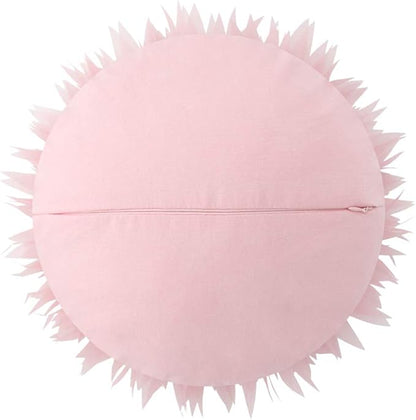 Pink Flower Pillow Cute Decorative Flower Round Shaped Throw Pillows Handmade 3D Daisy Floral Accent Pillow Soft Elegant Cushion for Bed Couch Sofa Chair Bedroom Living Room Home Decor 12Inch