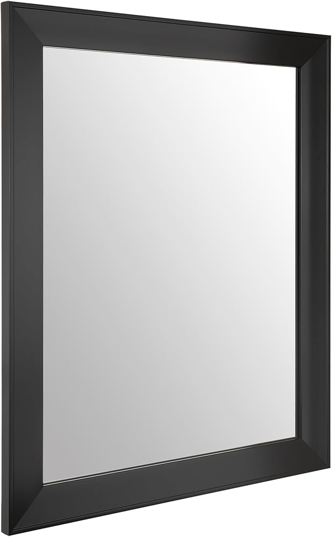 Ruomeng Rectangular Wall Mirror 16" x 20" Framed Mirror for Bathroom, Bedroom, Entryway, Living Room, Black