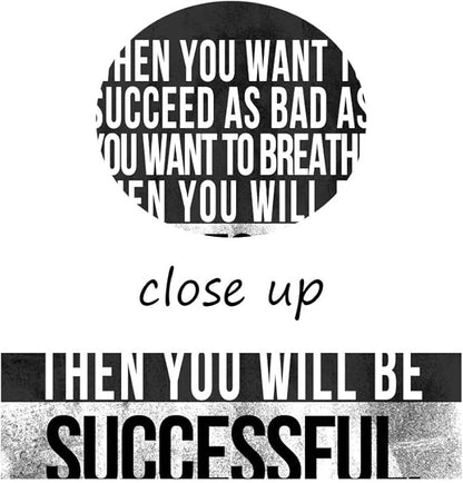 Large Wooden Framed Inspirational Motivational Wall Art Giclee Canvas Art Print Contemporary Positive Quotes Art Print for Living Room Classroom Decor Gallery Wrapped Easy to Hang-18”Wx24”H