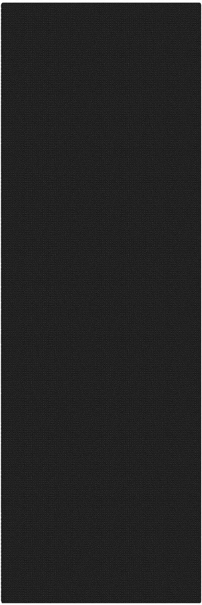 KOZYFLY Black Runners for Hallway 3x9, Wide Washable Runner Rug, Woven Non Slip Kitchen Runner, Braided Entryway Rug, Floor Carpet for Foyer, Bedroom, Hall, Black/Dark Grey