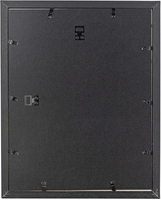 11x14 Picture Frame Black, Display 11x14 without Mat or 8x10 with Mat, Wall Gallery Photo Frames