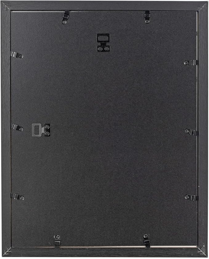 11x14 Picture Frame Black 2 Pack, Display 11x14 without Mat or 8x10 with Mat, Wall Gallery Photo Frames
