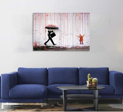 Yatsen Bridge Banksy Wall Art Paintings, Inspirational Canvas Paintings, Graffiti Pop Art Posters And Prints for Home Decor Ready to Hang - 36x24 inch