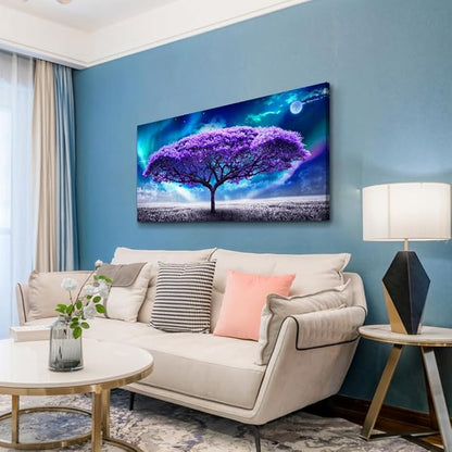 Wapluam Canvas Wall Art - Large Size Abstract Scenery Pictures for Living Room, Bedroom, Office & Dormitory Decor