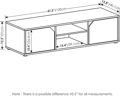 Furinno Classic Stand for TV up to 55 Inch, French Oak