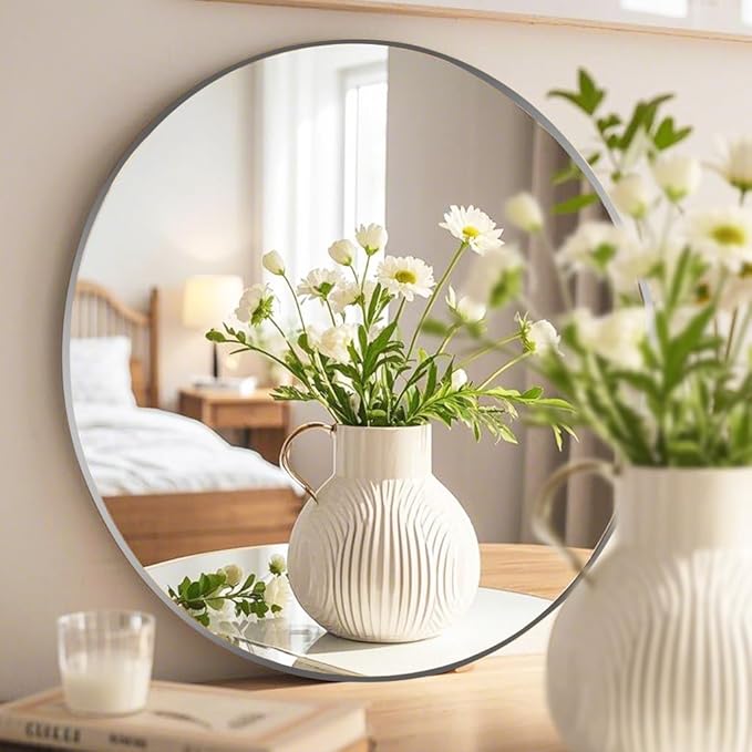 12 Pack Acrylic Round Mirrors for Table, 10" Round Mirrors for Centerpieces Circle Mirror Centerpieces for Table Centerpiece Decorations for Wedding Home Bedroon Wall Decor,(Thickness 2mm)
