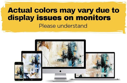 Abstract Canvas Wall Art Yellow Teal Large Wall Decor Living Room Pictures for Bedroom Framed Artwork for Walls Home Decor