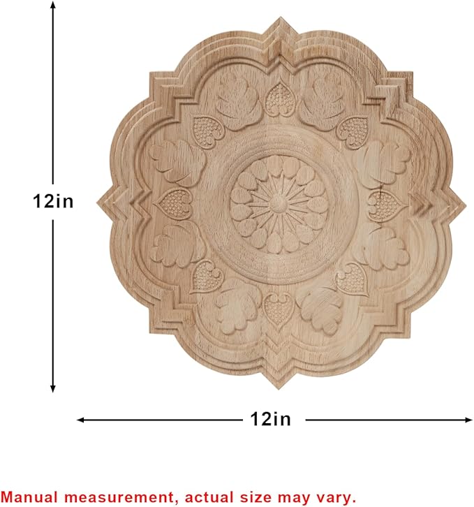 NAHARO Modern Hand Carved Wooden Wall Art – Round Wood Sculpture Decor, Boho Rustic Home Decor for Living Room, Bedroom, Entryway