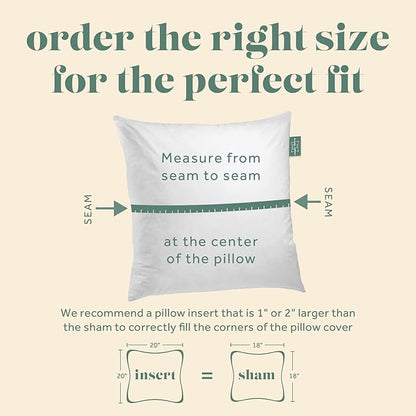 ComfyDown Decorative Throw Pillow Insert, Down and Feather Fill, 100% Cotton Cover, 233 Thread Count - Made in USA (14 X 30)