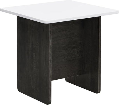 Modern Light Luxury TV Stand and Coffee Table Set of 2, Modern TV Console,Wood Center Tables with Spacious Top, Storage Cabinet & Open Adjustable Shelves for Living Room, White