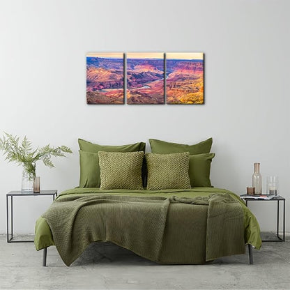 Pacimo Framed Canvas Print Wall Art Grand Canyon National Park Pictures Painting Prints on Canvas Nature Wilderness Landscape Wall Decor for Living Room Bedroom Office Ready to Hang - 12"x16"x3