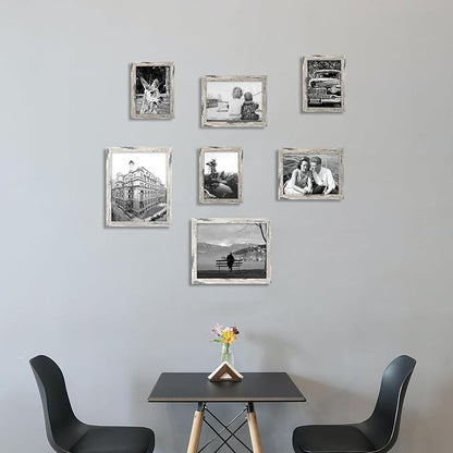 8x10 Picture Frames Grey Set of 12 for Wall Gallery Collage Photo Frames or Tabletop Display