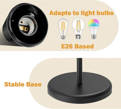 FOLKSMATE LED Floor Lamp, Medusa 3 Head Modern Adjustable Tall Standing Light for Living/Kids Room, Bedroom, Office, Dorm