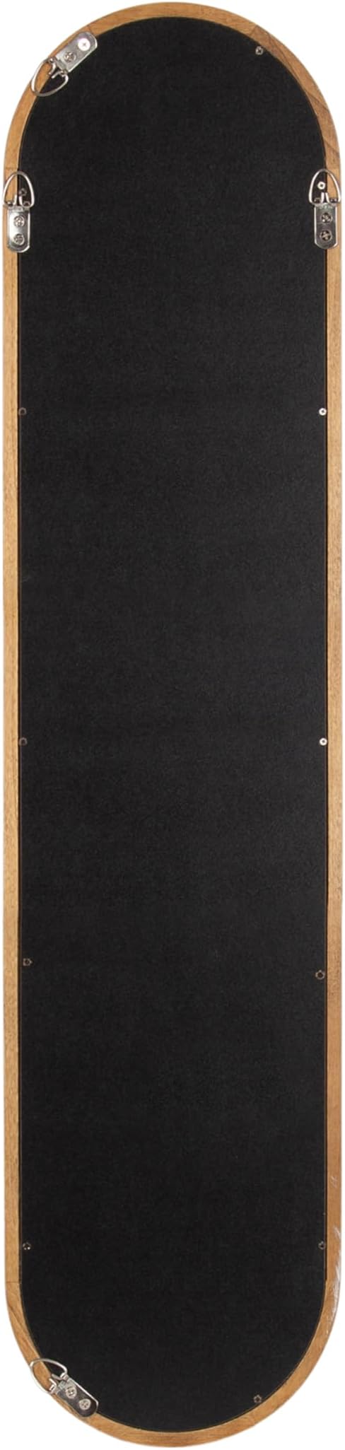 Kate and Laurel Talma Modern Slim Panel Wall Mirror, 9 x 36, Natural Wood, Transitional Narrow Mirror for Use as Versatile Entryway or Bedroom Wall Decor