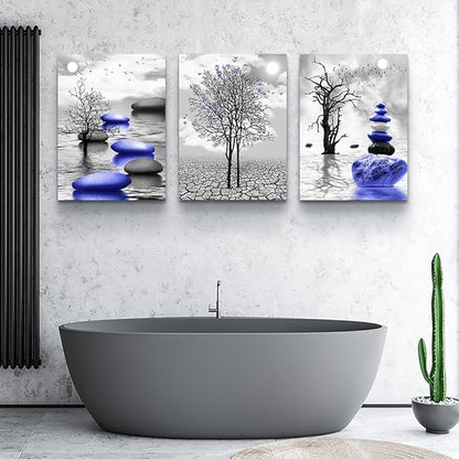 TTHYUEWS Large Wall Art - Modern Decor for Living Room, Bedroom & Office - Abstract Black & White Canvas Prints (3 Piece Set)