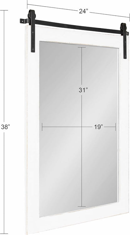 Kate and Laurel Cates Farmhouse Wall Mirror