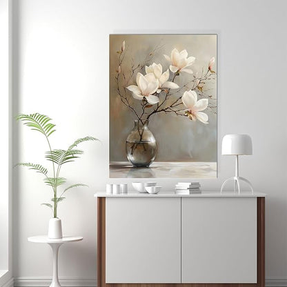 daktenn Floral Canvas Wall Art Bathroom Wall Art Pictures Wall Decor Home Decor Wall Decor for Bedroom Livingroom 18x24 Inches