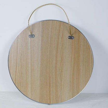 Funerom Round Wall Mirror 15.4 Inches Circle Mirror Bathroom Mirrors for Over Sink Sliver