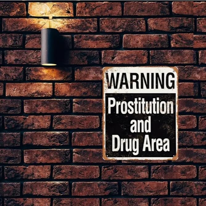 Vintage Crime Scene Sign 8x12 - Retro Police Warning Metal Plaque - Rustic Wall Decor for Movie Props, Man Cave, Bar & Garage - Waterproof Tin Sign