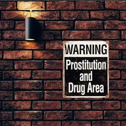 Vintage Crime Scene Sign 8x12 - Retro Police Warning Metal Plaque - Rustic Wall Decor for Movie Props, Man Cave, Bar & Garage - Waterproof Tin Sign