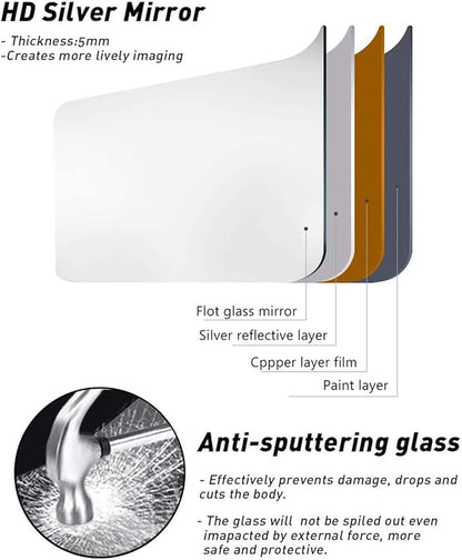 Mirror Full Length, 71"x26" Arched Full Length Mirror, Arch Mirror with Stand, Large Standing Mirrors, Oversized Full Body Mirrors with Aluminum Frame for Bedroom, Living Room (White)