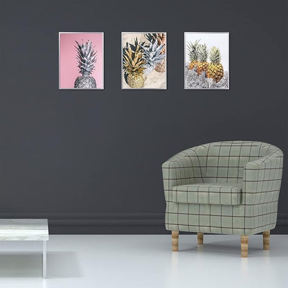 Golden State Art, Gallery Wall Frame Set of 6 - Silver 11x14 Aluminum Photo Frames with Mat for 8x10 Pictures - 11 x 14 inch Metal Frame with Real Glass Cover - Elegant Home or Office Decor