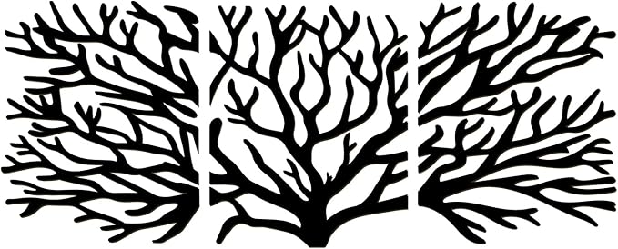Tree of Life Wall Art Wooden Tree Life Wall Decor with Three Birds 12 Inch Round Family Tree Life Wall Hanging Plaque for Bedroom Living Room Kitchen Office Farmhouse Decor Indoor Outdoor (Tree of Life Wall Art - Black)