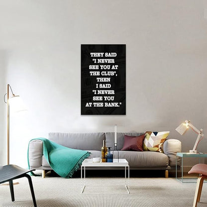 Inspirational Framed Office Wall Art Motivational Art with Positive Quotes Easy to Hang-28”Wx44”H