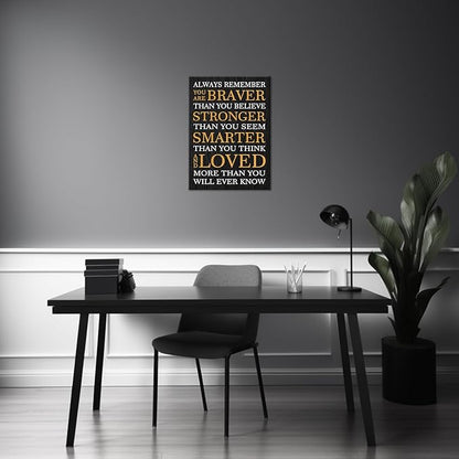 Motivational Canvas Wall Art, Inspirational Office Wall Art, Encouragement Christmas Gifts for Men, Motivational Wall Decor for Home Office Parlour Living Room Bedroom Wall Decor Artwork Decorative