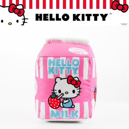 Hello Kitty Kawaii Strawberry Milk Carton Bedding Super Soft Plush Decorative Pillow, One Size, (100% Officially Licensed Product) By Franco