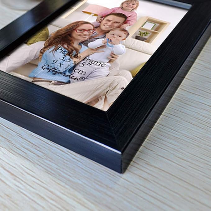 Giftgarden 12 Pack 3.5x5 Picture Frame Black, Multiple 3.5 x 5 Photo Frames Bulk for Tabletop Display or Wall Hanging