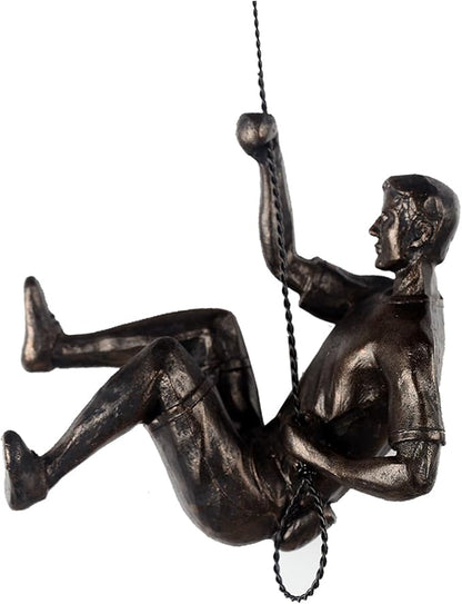 Climbing Men Wall Art Decor Sculpture,Nordic Modern Simplicity Decorative Wall Art, Climbing Man Sculptures,Home & Office Climber Gifts